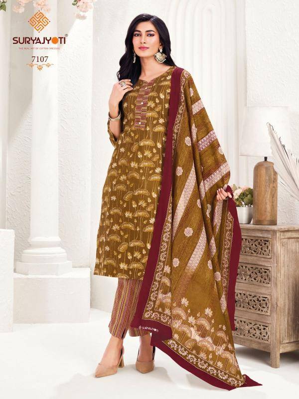 Suryajyoti trendy cotton vol-71 Surat dress material wholesale market